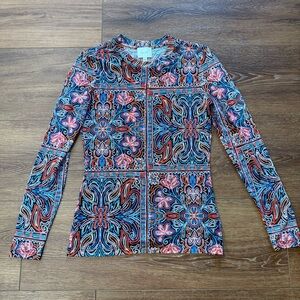 Jade Multicolor Floral Long Sleeve Top